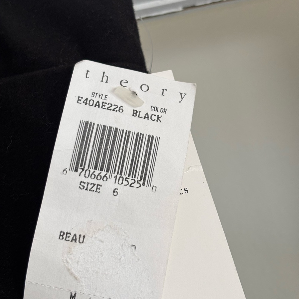 Women’s Theory Black Pants - Picture 6 of 6